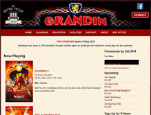 Tablet Screenshot of grandintheatre.com